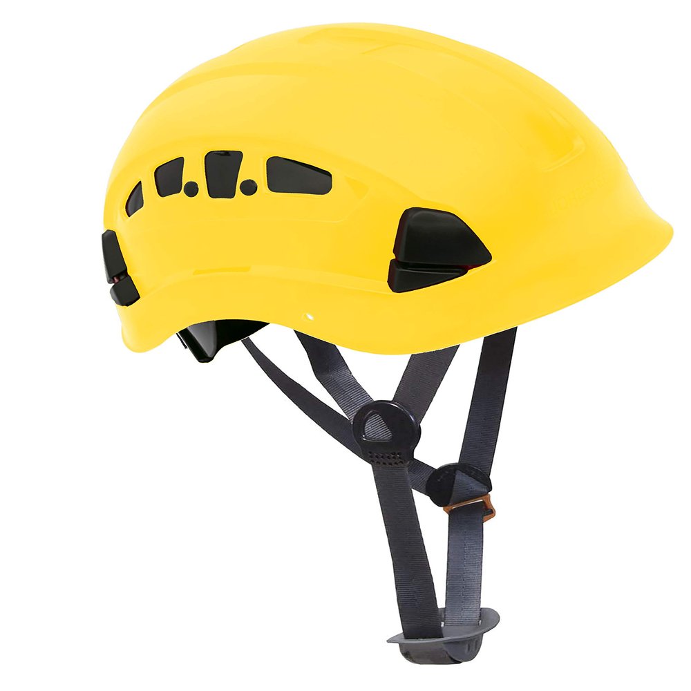 Pack Of 4, Troy Safety, HP55 Adjustable ABS Climbing Helmet, 4-Point Suspension, Designed for Climbing, Riding and Construction, 4 Ea Yellow
