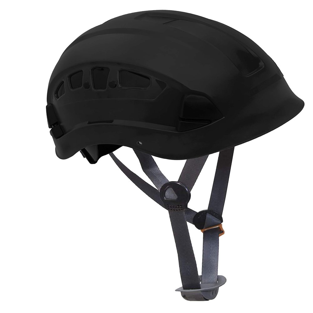 Pack of 2, Troy Safety, HP55 Adjustable ABS Climbing Helmet, 6-Point Suspension, Designed for Climbing, Riding and Construction, 2 Ea Black
