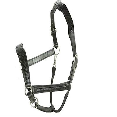 Grewal Equestrian Cobra Black Leather Halter (Cob)