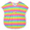 Flap Happy baby girls Upf 50+ Kaia Beach Swim Cover-up Playwear Dress, Neon Stripe, 2T US view 1