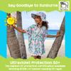 Flap Happy baby girls Upf 50+ Kaia Beach Swim Cover-up Playwear Dress, Neon Stripe, 2T US view 3