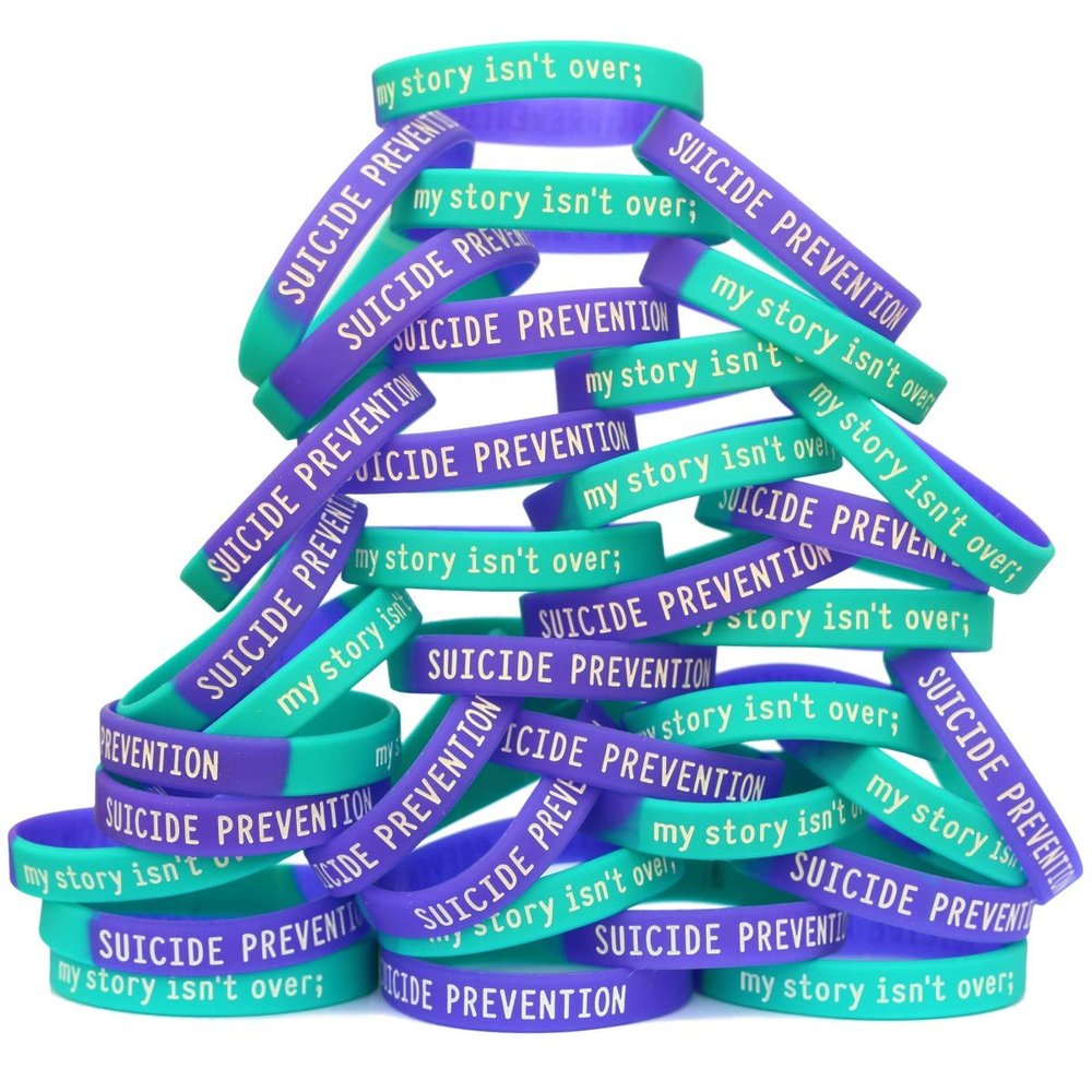 SayitBands One Hundred (100) Suicide Prevention Wristband Bracelets