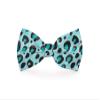 Cutie Ties Blue Cheetah Print Dog Bow Tie view 1