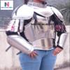 Nautical-Mart Fantasy Costume Lady Steel Armor Full bracers, pauldrons, Gorget, Cuirass view 2
