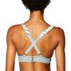 Anne Cole Marilyn X Back Bikini Top Green Combo XS view 3