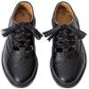 Ghillie Brogues Leather Scottish Kilt Shoes, Black (UK 12 / EU 46) view 1