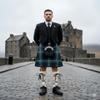 Ghillie Brogues Leather Scottish Kilt Shoes, Black (UK 12 / EU 46) view 2