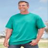 KingSize Men's Big & Tall Shrink-Less Lightweight Crewneck T-Shirt - 3XL, Heather Navy view 2