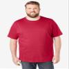 KingSize Men's Big & Tall Shrink-Less Lightweight Crewneck T-Shirt - 3XL, Heather Navy view 3