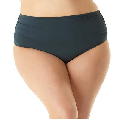 Anne Cole High Waist Fold Over Double Lined Bikini Swim Bottom