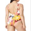 Anne Cole Plunge One Piece Swimsuit Multi Print view 3