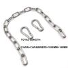 MIKMAYTOO 1 Pack Heavy Duty Stainless Steel Chain 550LB Capacity for Punching Bags Hanging Chair Hammocks Swing Trapeze Yoga (40, 4MM) view 2