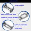 MIKMAYTOO 1 Pack Heavy Duty Stainless Steel Chain 550LB Capacity for Punching Bags Hanging Chair Hammocks Swing Trapeze Yoga (40, 4MM) view 4