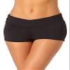Anne Cole Women's Standard Boy Short Bottom, Black, Extra Small view 1