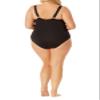 Anne Cole Women's Monokini, Black, 16W view 4