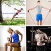 AnHua 5 Pcs 120cm 5 Levels Resistance Bands with Handles Yoga Pull Rope Elastic Fitness Exercise Band for Home Workouts Strength Training view 3