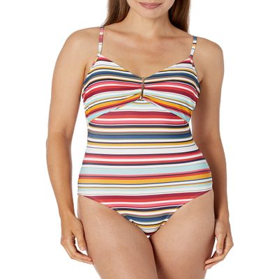 Anne Cole Maillot One Piece Swimsuit Multi Print