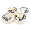 4 Pcs/Set Skateboard Wheels, Skaboard Rder Skateboard Wheels Set, High Resilient Pu 100A 52Mm X 30Mm Longboard Wheels Suit, Skaboard Rollen 52Mm For Basic Skateboarding(White) view 3