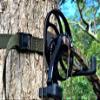 Bow Hanger - Mobile Hunter - ON Your Tree in Seconds & Public Land Legal view 4
