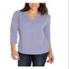 Orvis Ladies' Linen Blend Top, Lilac Purple, Size Large view 1