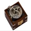 Engraved Nautical Compass, Personalized Brass Sundial Compass for Men - Groomsmen, Wedding, Hiking, Corporate Gifts view 3