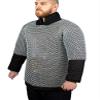 THE MEDIEVALS Chainmail Haubergeon Half Sleeve Shirt Mild Steel 10 MM ID Butted Ring - Natural Oiled Finish, XX-Large view 1