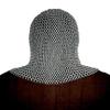 THE MEDIEVALS Chain Mail Armor Hood Mild Steel V-Shape 10 MM ID Butted Ring - Zink Finish view 2