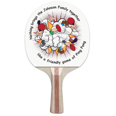 Infusion Custom Colorful Design Ping Pong Paddle, Premium 5 Ply Direct Imprint Personalization on Table Tennis Racket