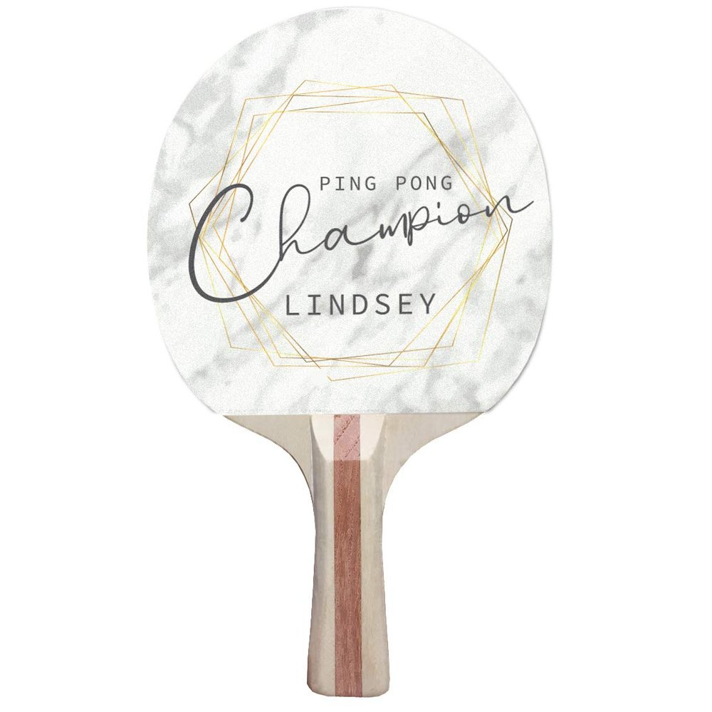 Infusion Custom Classic Design Ping Pong Paddle, Premium 5 Ply Direct Imprint Personalization on Table Tennis Racket