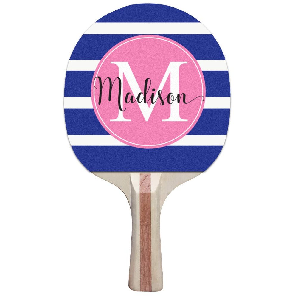 Infusion Custom Classic Design Ping Pong Paddle, Premium 5 Ply Direct Imprint Personalization on Table Tennis Racket