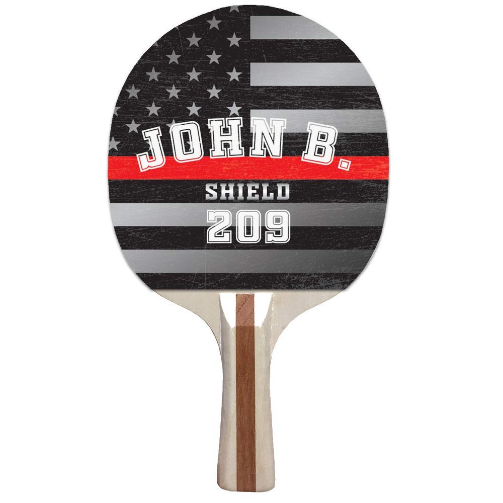 Infusion Custom Black, White and Color Design Ping Pong Paddle, Premium 5 Ply Direct Imprint Personalization on Table Tennis Racket