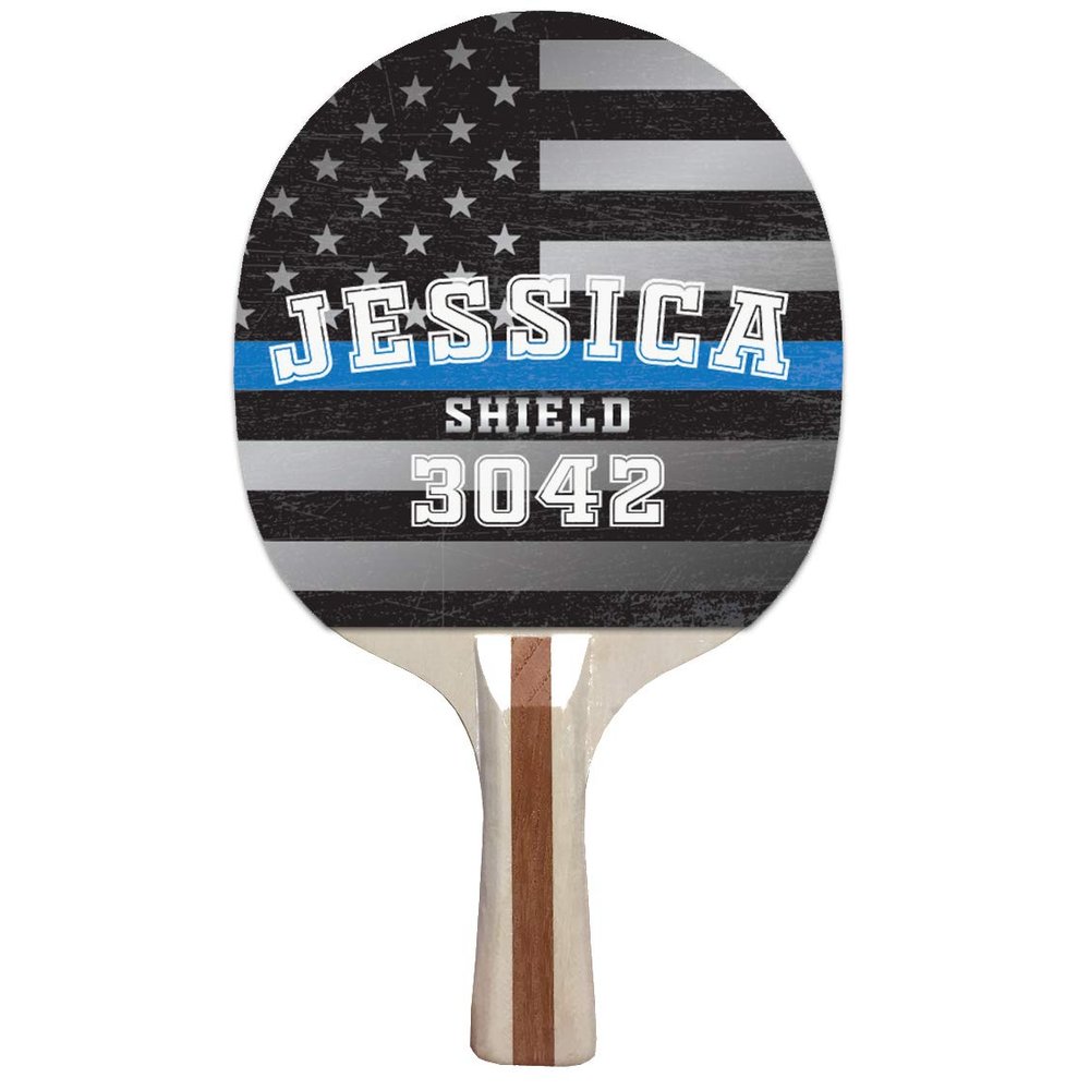Infusion Custom Black, White and Color Design Ping Pong Paddle, Premium 5 Ply Direct Imprint Personalization on Table Tennis Racket