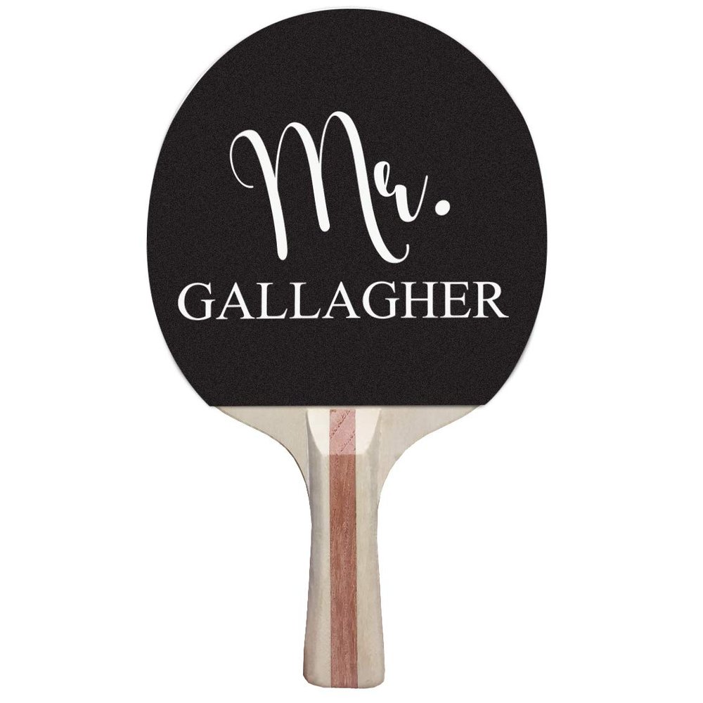 Infusion Custom Black, White and Color Design Ping Pong Paddle, Premium 5 Ply Direct Imprint Personalization on Table Tennis Racket