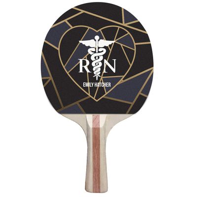 Infusion Custom Black, White and Color Design Ping Pong Paddle, Premium 5 Ply Direct Imprint Personalization on Table Tennis Racket
