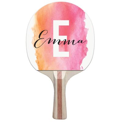Infusion Custom Colorful Design Ping Pong Paddle, Premium 5 Ply Direct Imprint Personalization on Table Tennis Racket