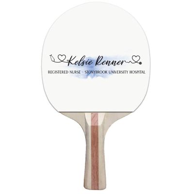 Infusion Custom Classic Design Ping Pong Paddle, Premium 5 Ply Direct Imprint Personalization on Table Tennis Racket