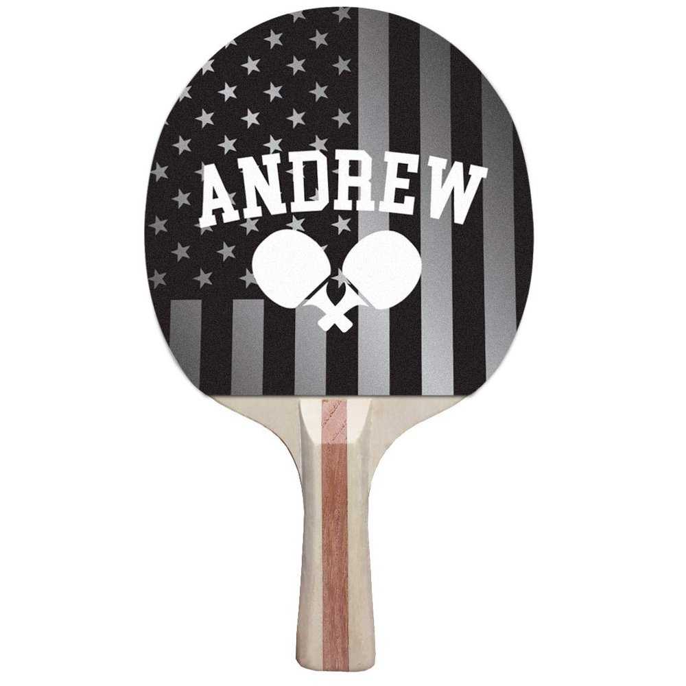 Infusion Custom Black, White and Color Design Ping Pong Paddle, Premium 5 Ply Direct Imprint Personalization on Table Tennis Racket