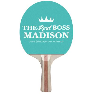 Infusion Custom Classic Design Ping Pong Paddle, Premium 5 Ply Direct Imprint Personalization on Table Tennis Racket