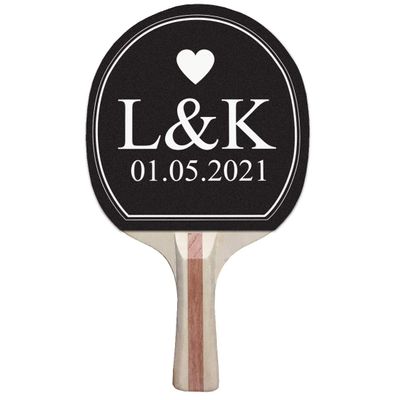 Infusion Custom Black, White and Color Design Ping Pong Paddle, Premium 5 Ply Direct Imprint Personalization on Table Tennis Racket
