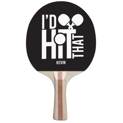Infusion Custom Black, White and Color Design Ping Pong Paddle, Premium 5 Ply Direct Imprint Personalization on Table Tennis Racket