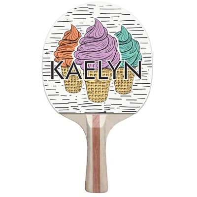 Infusion Custom Colorful Design Ping Pong Paddle, Premium 5 Ply Direct Imprint Personalization on Table Tennis Racket