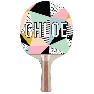Infusion Custom Colorful Design Ping Pong Paddle, Premium 5 Ply Direct Imprint Personalization on Table Tennis Racket