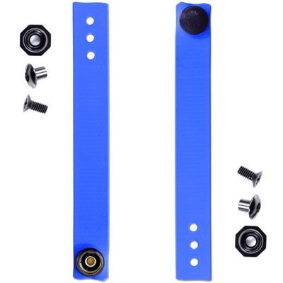 [1 Pair] HolsterSmith - (5.75 inch) - IWB Soft Belt Loops - (Blue)  HD Ruberized Nylon - w/Pull-The-Dot Security Snaps & Mounting Hardware - (Fits 1.25-2.0 inch Belts (Adjustable)