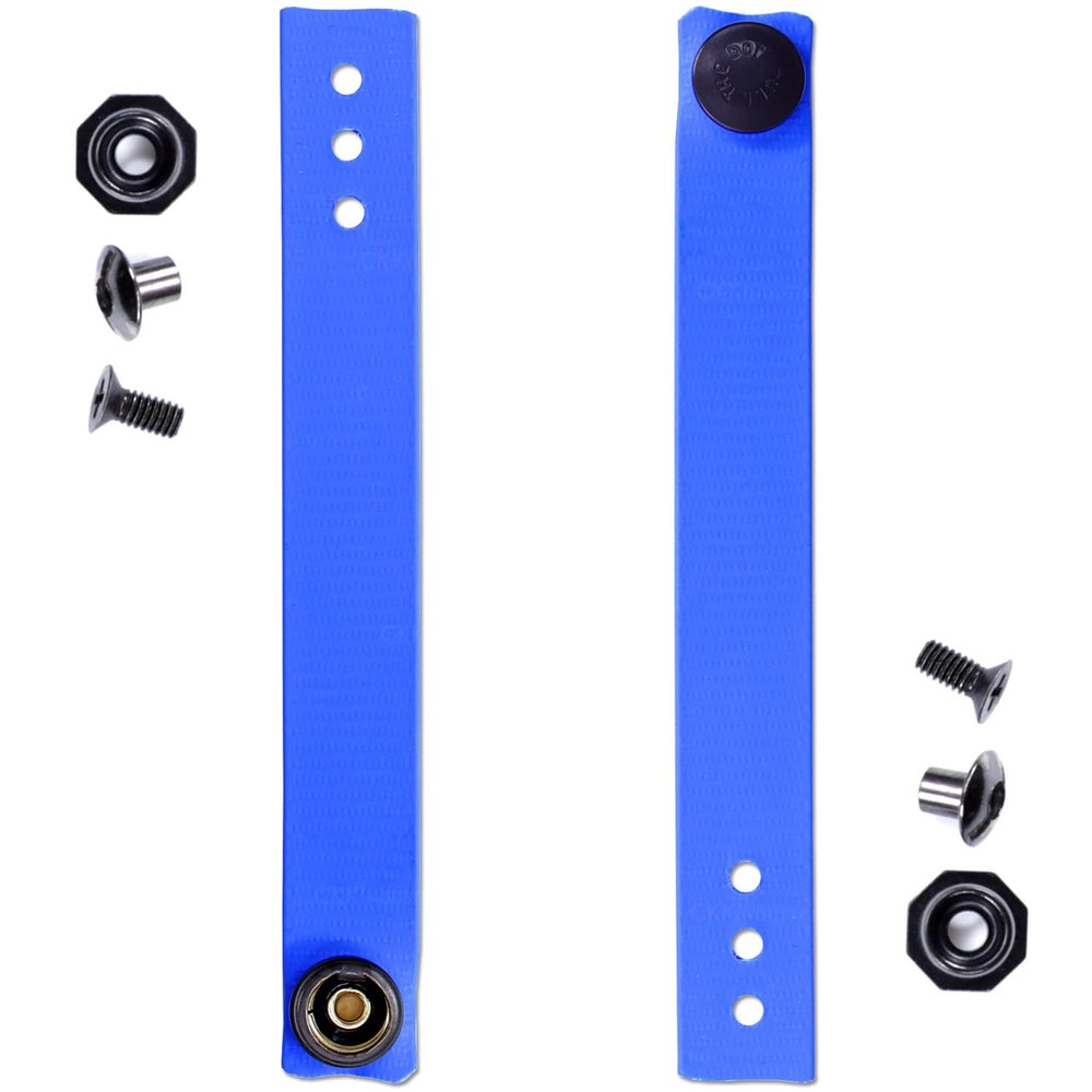 [1 Pair] HolsterSmith - (5.75 inch) - IWB Soft Belt Loops - (Blue)  HD Ruberized Nylon - w/Pull-The-Dot Security Snaps & Mounting Hardware - (Fits 1.25-2.0 inch Belts (Adjustable)