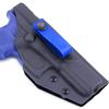 [1 Pair] HolsterSmith - (5.75 inch) - IWB Soft Belt Loops - (Blue)  HD Ruberized Nylon - w/Pull-The-Dot Security Snaps & Mounting Hardware - (Fits 1.25-2.0 inch Belts (Adjustable) view 3