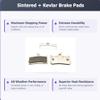 Bike Brake Pads sintered for Shimano M03 Deore XT BR-M755, Grimeca System 8, Sram, and Hope Mono M4 view 2
