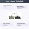 Bike Brake Pads Resin for Shimano M03 Deore XT BR-M755, Grimeca System 8, Sram, and Hope Mono M4 view 2