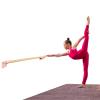 Athletic Bar Single Bar Fixed Height Wall Mount Ballet Barre System Traditional Wood, 16 FT Long, 1.5" Diameter (Pink) view 2