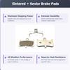 2 Pairs Bike Brake Pads sintered for Hayes Dominion A4, 106F8355, 100G8A, T100, T106, 98-36141-K001, K002, HY-8331. The Bicycle Replacement Part for OEM Brakes for high Braking Power. view 2