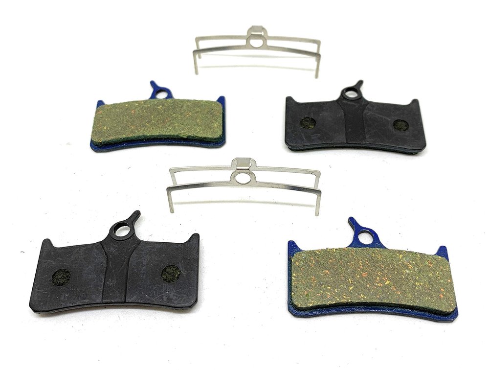 2 Pairs Bike Brake Pads Resin for Shimano M03 XT BR-M755, Grimeca System 8, Sram Mechanical 9.0, Hope Mono M4, Tech M4, Stealth Race E4, Tech4 E4, Promax DSK-930, Trickstuff, The Cleg